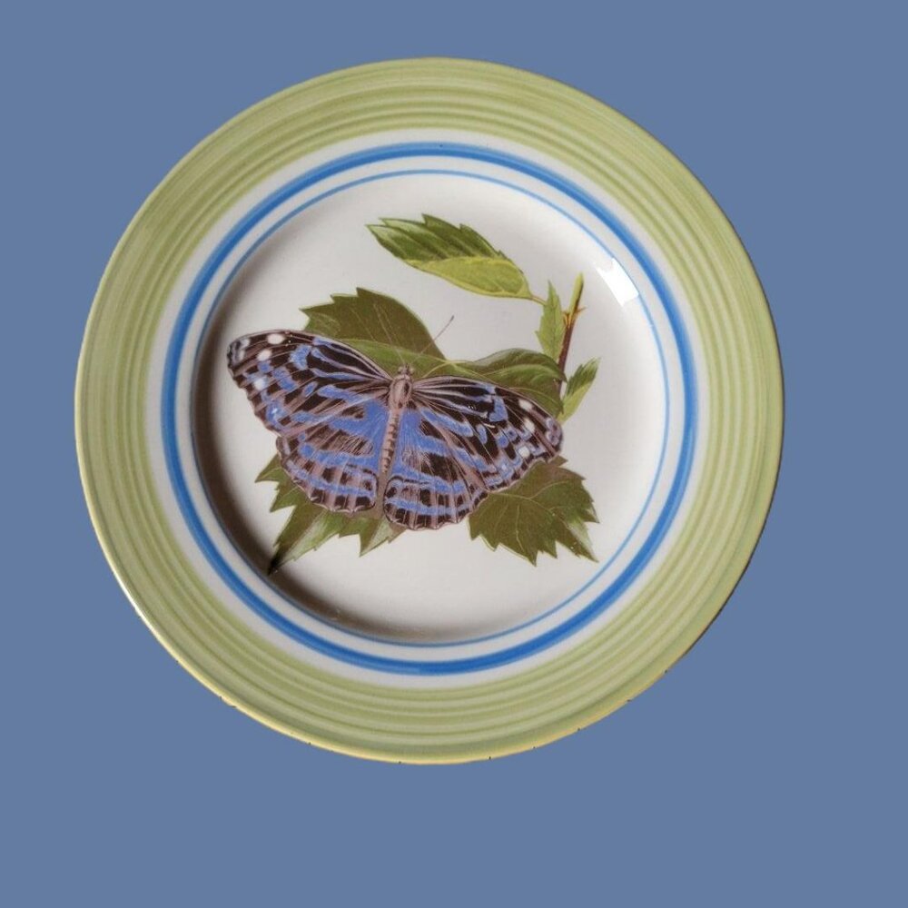 Vintage NATIONAL WILDLIFE FEDERATION "Butterfly" 7.5” Salad Plate